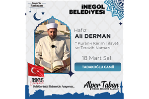 Hafız Ali Derman Kuran-ı Kerim Tilaveti ve Teravih Namazı